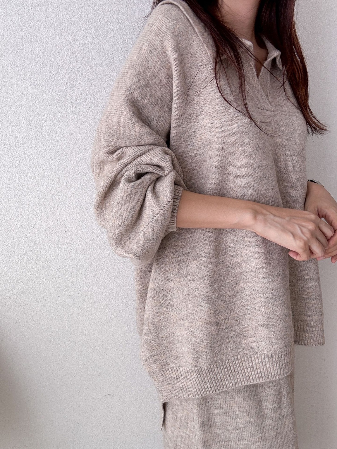 ウール混スキッパーニット | 詳細画像14