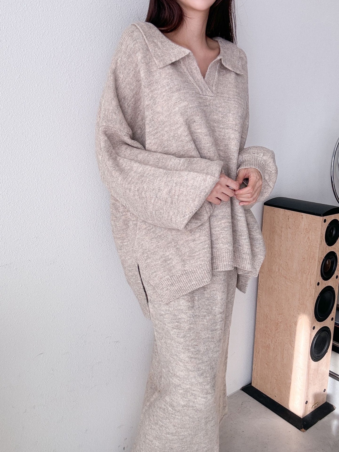 ウール混スキッパーニット | 詳細画像15