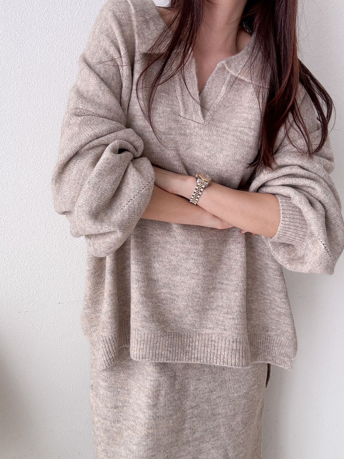 ウール混スキッパーニット | 詳細画像16