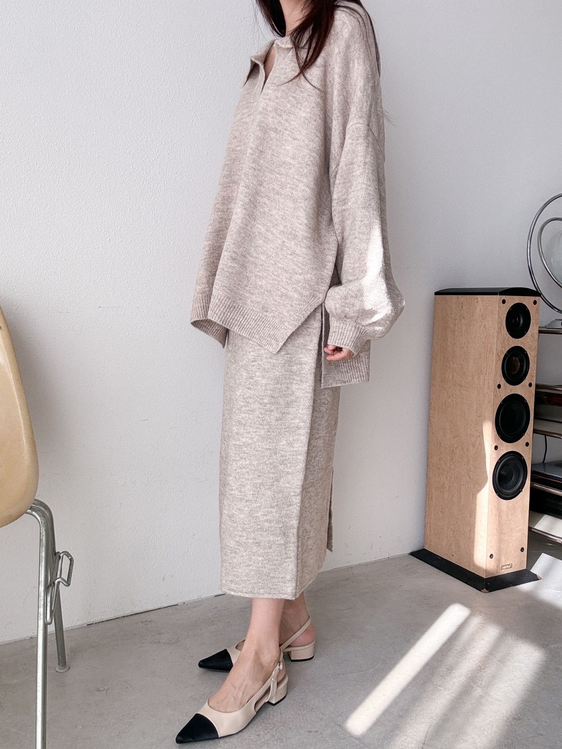 ウール混スキッパーニット | 詳細画像19