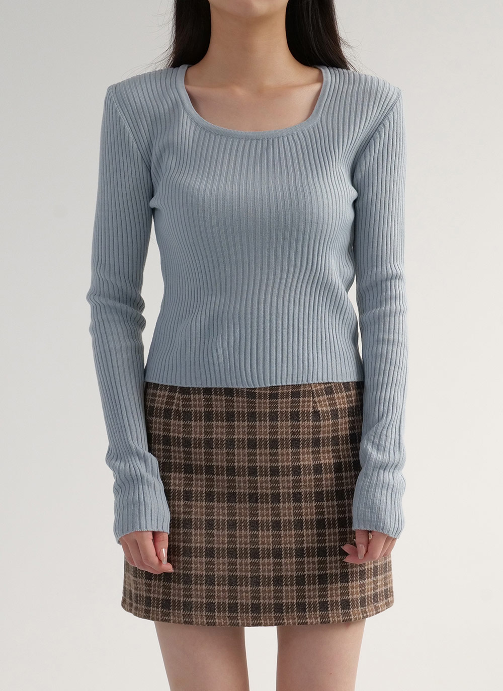 スクエアネックリブニット | 詳細画像6