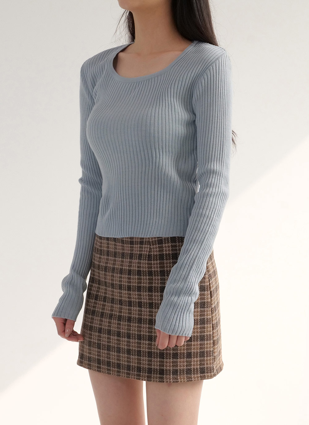 スクエアネックリブニット | 詳細画像7