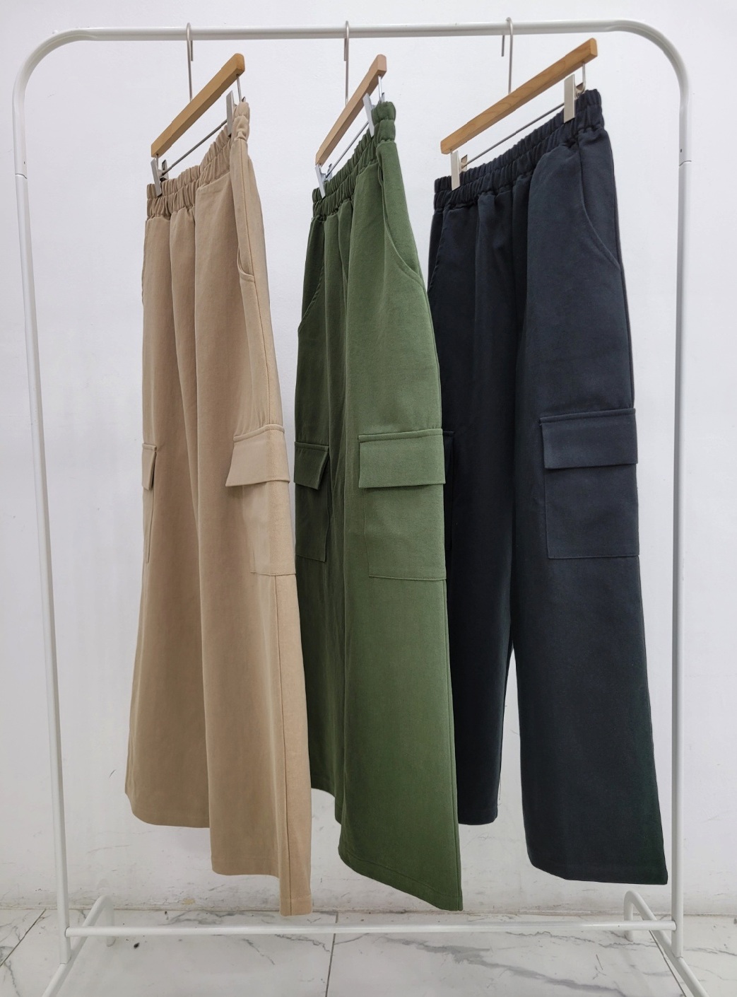 ウエストゴムコットンカーゴパンツ | 詳細画像18