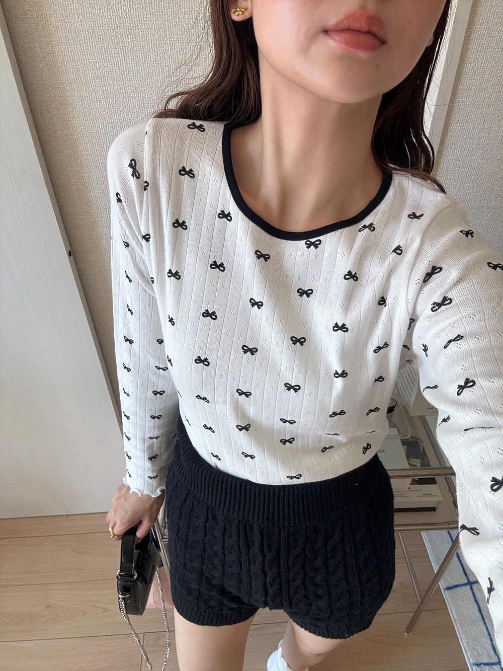 ミニリボン配色メロウTシャツ | 詳細画像14