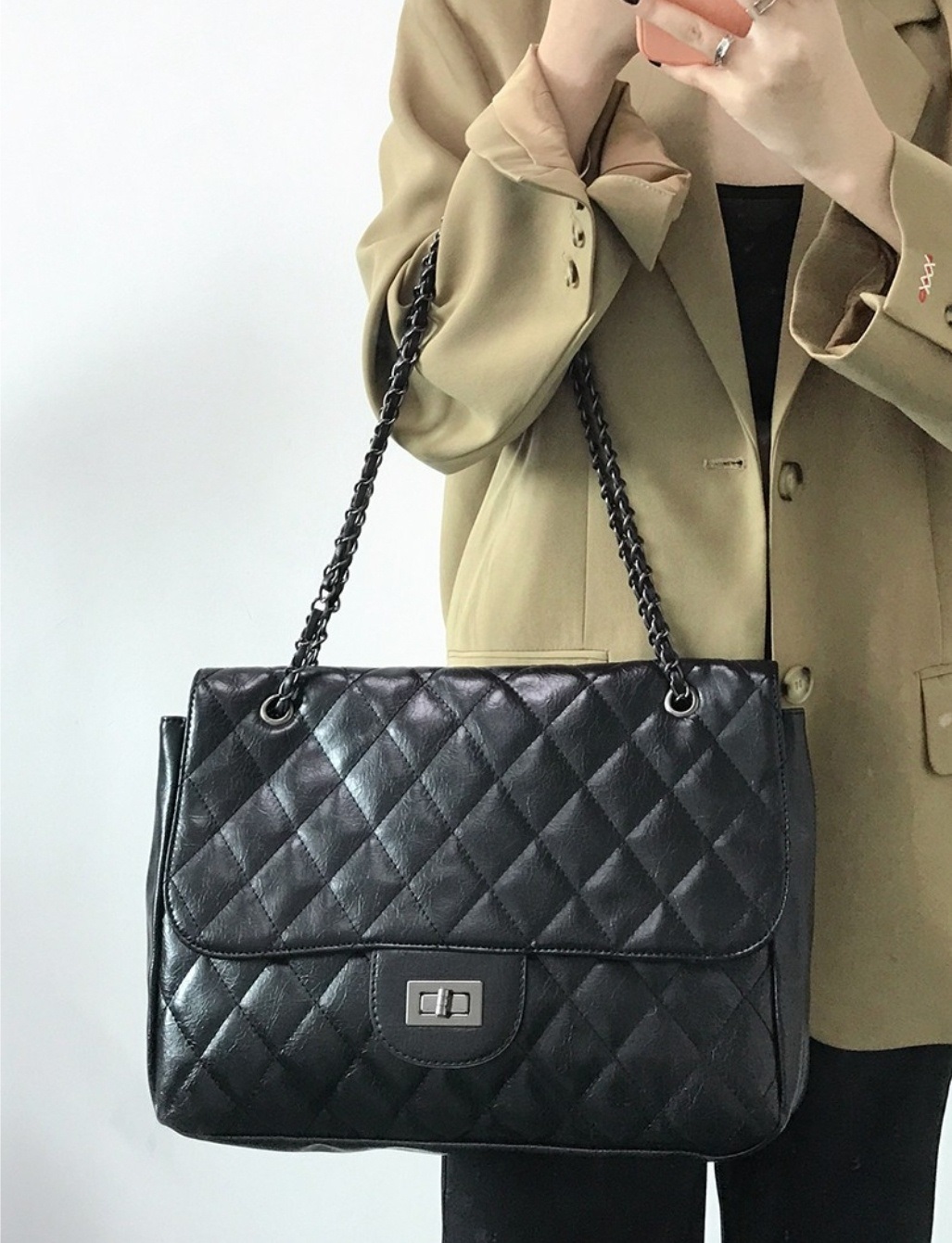 2WAYチェーンフラップキルティングバッグ | 詳細画像2