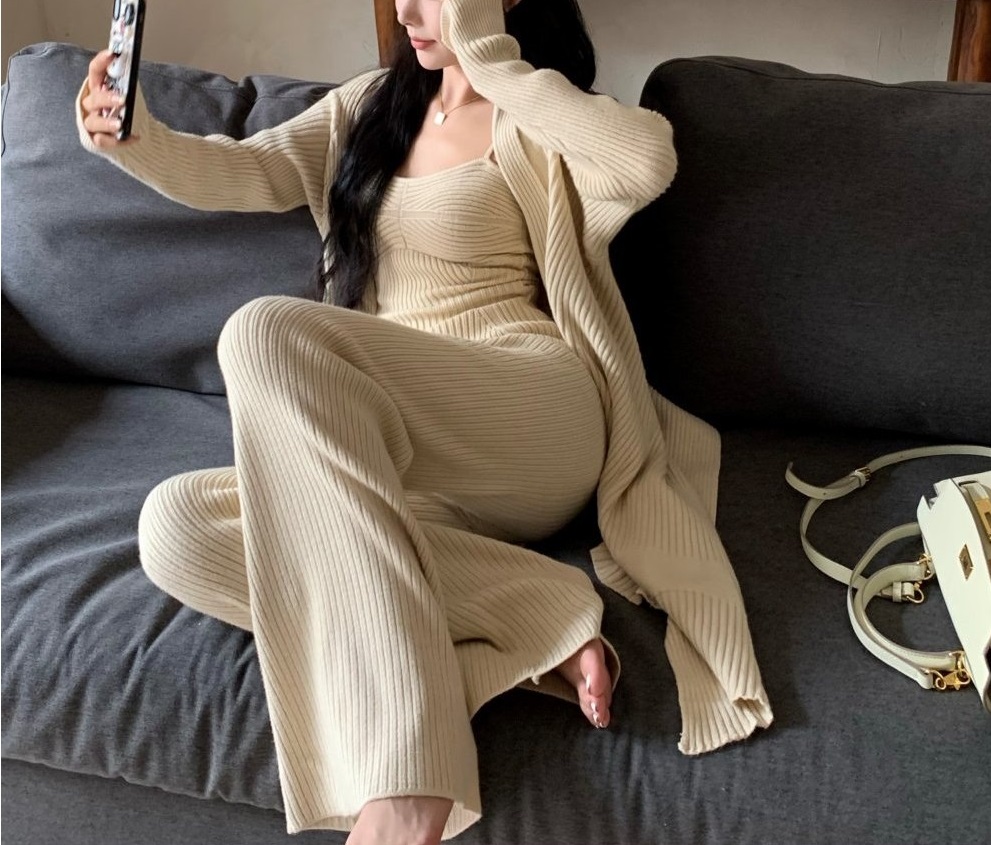 ツイストニットキャミ&ショールカーディガン&パンツ3SET | 詳細画像4