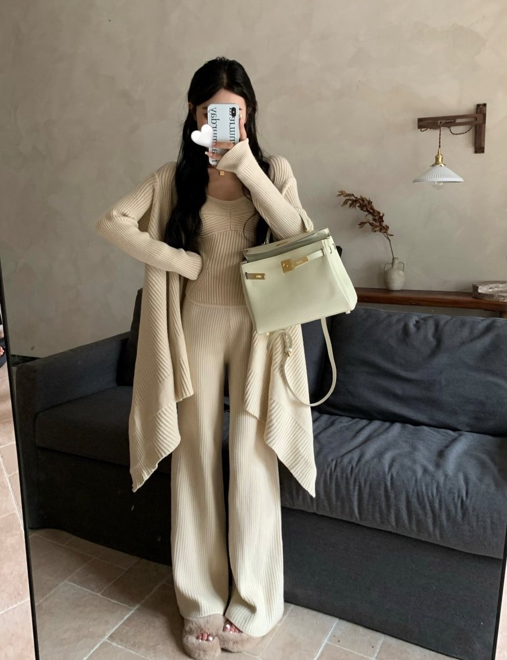 ツイストニットキャミ&ショールカーディガン&パンツ3SET | 詳細画像5