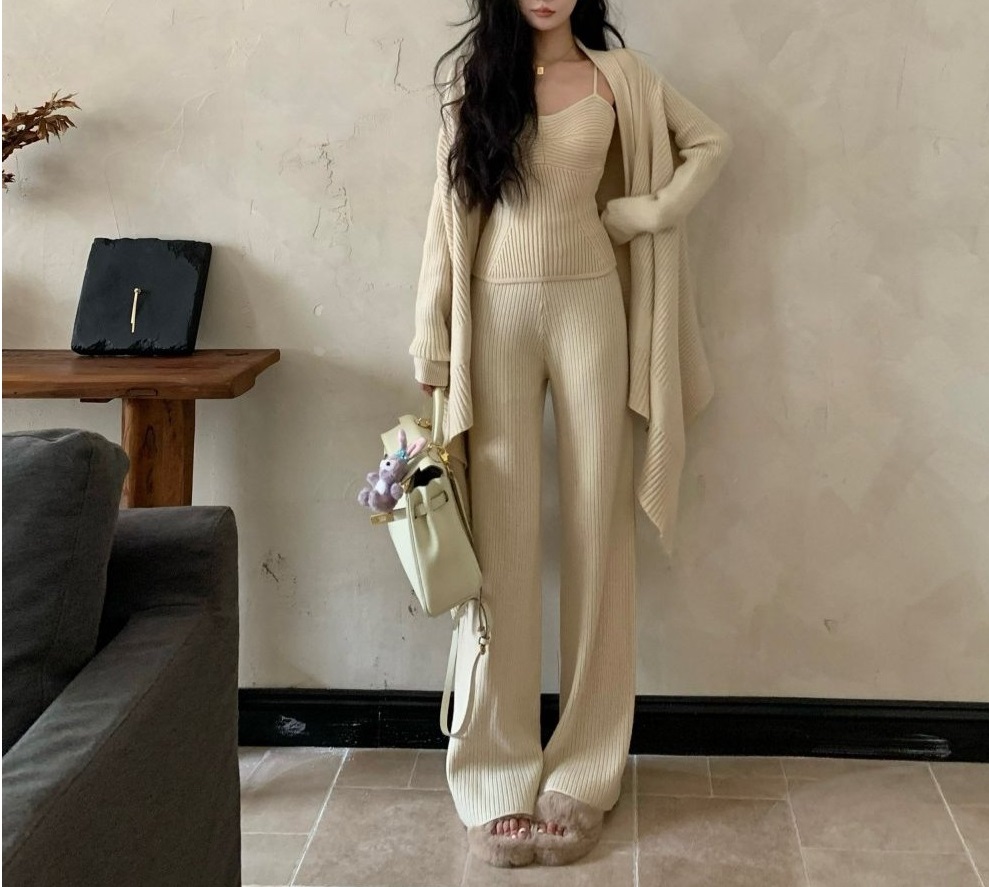 ツイストニットキャミ&ショールカーディガン&パンツ3SET | 詳細画像8