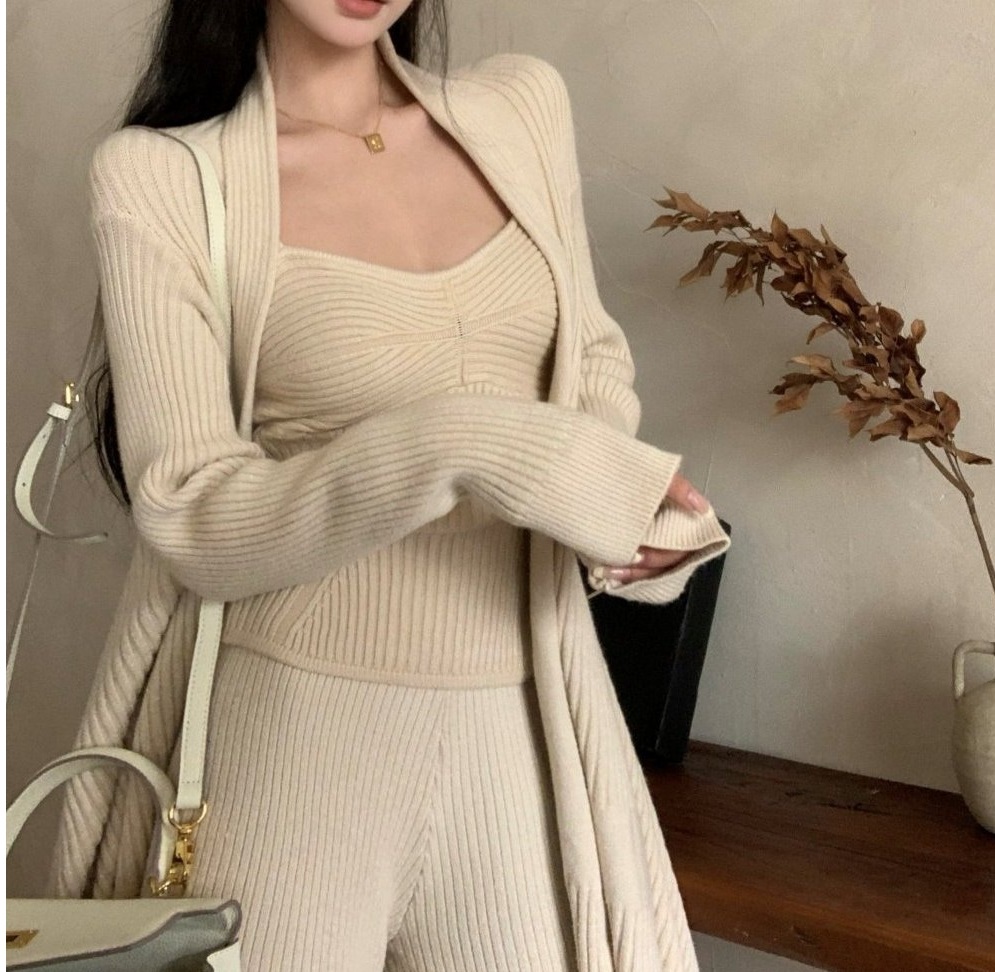 ツイストニットキャミ&ショールカーディガン&パンツ3SET | 詳細画像9