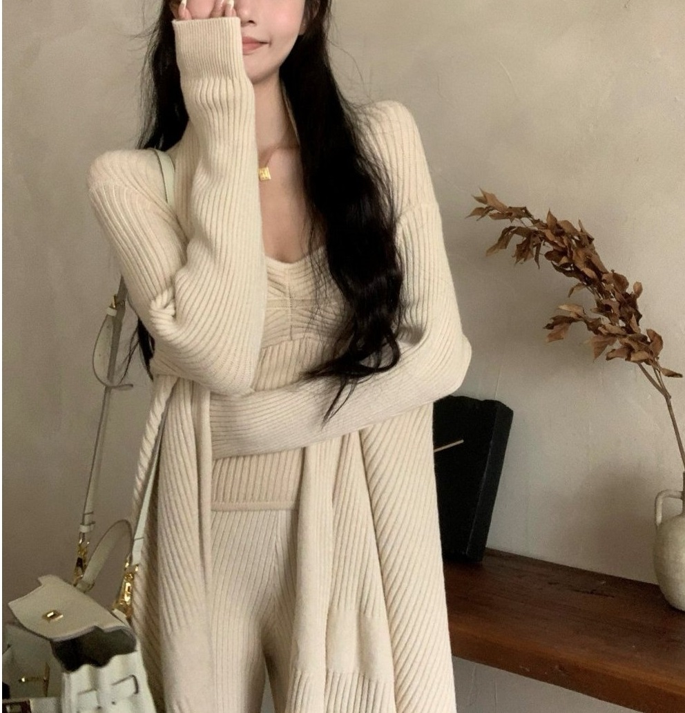 ツイストニットキャミ&ショールカーディガン&パンツ3SET | 詳細画像10