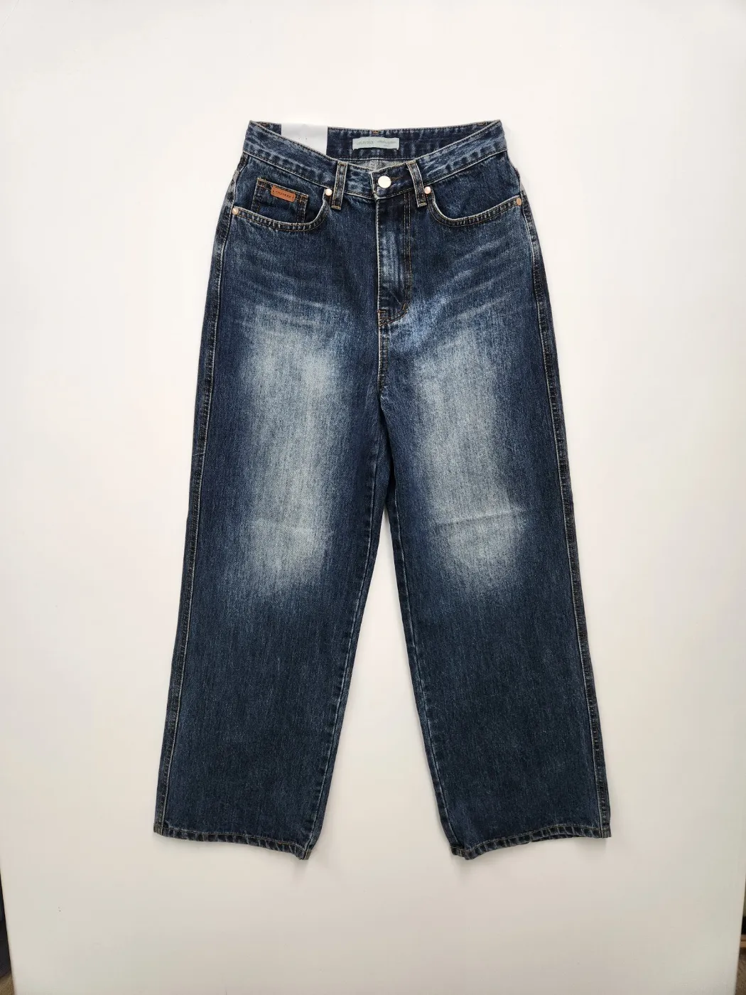 ウォッシングワイドブルーデニムパンツ | 詳細画像1