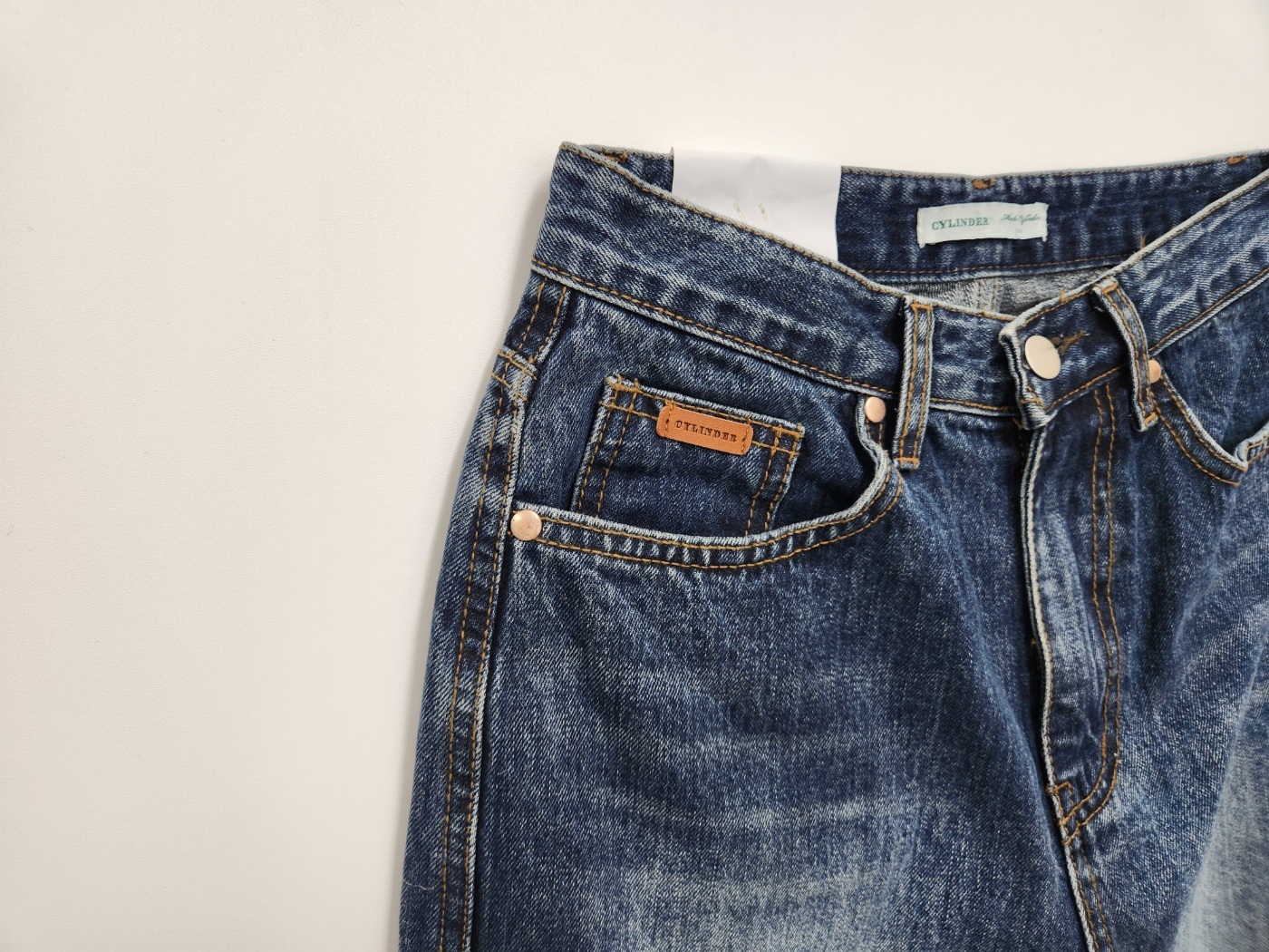 ウォッシングワイドブルーデニムパンツ | 詳細画像5