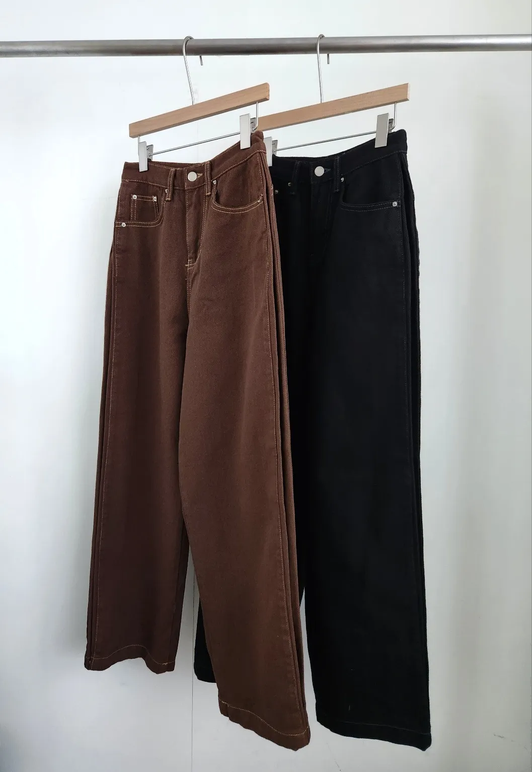 アジャストボタンヘムステッチワイドパンツ | 詳細画像1