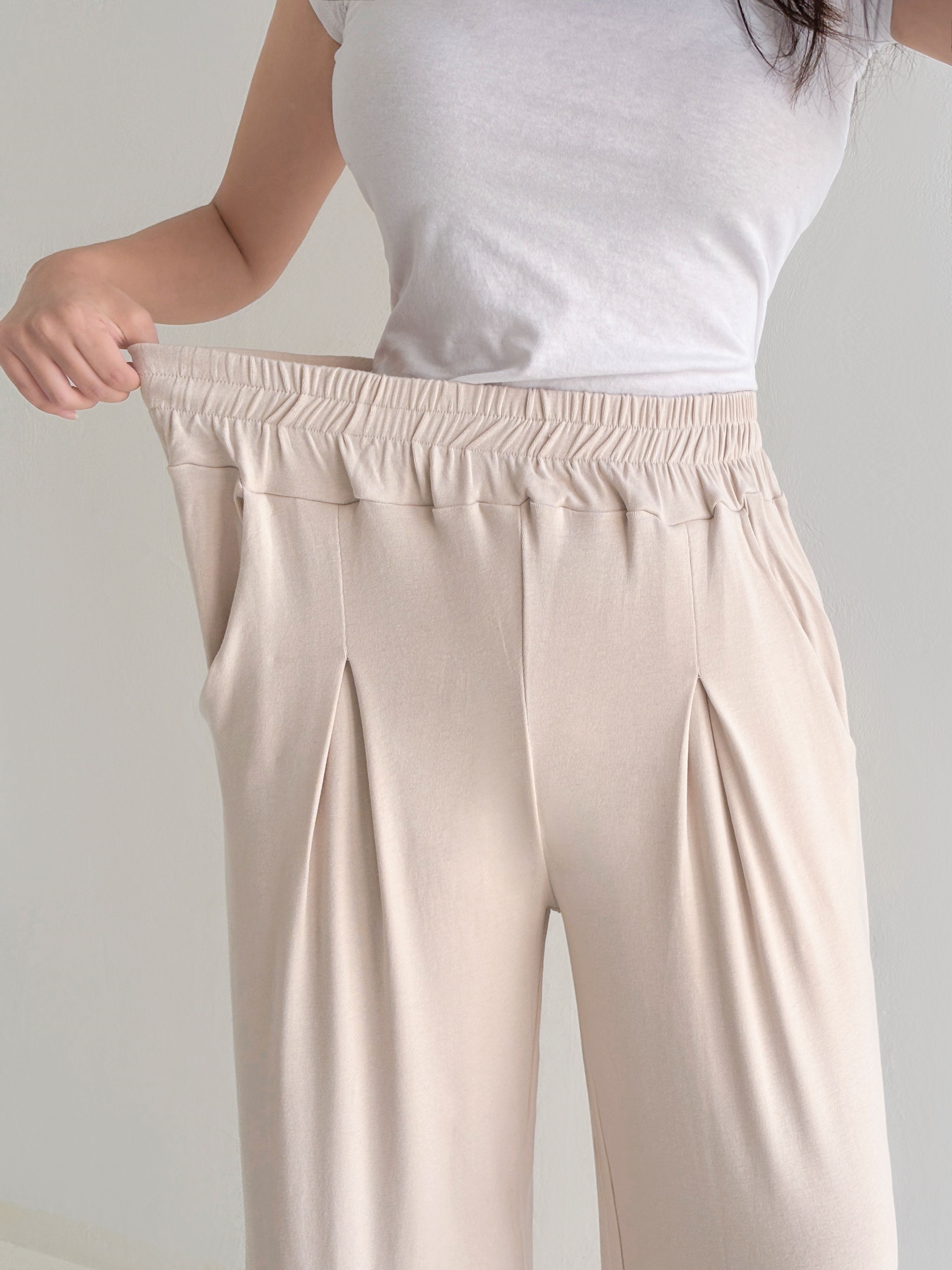 ワンタックウエストゴムワイドパンツ | 詳細画像18