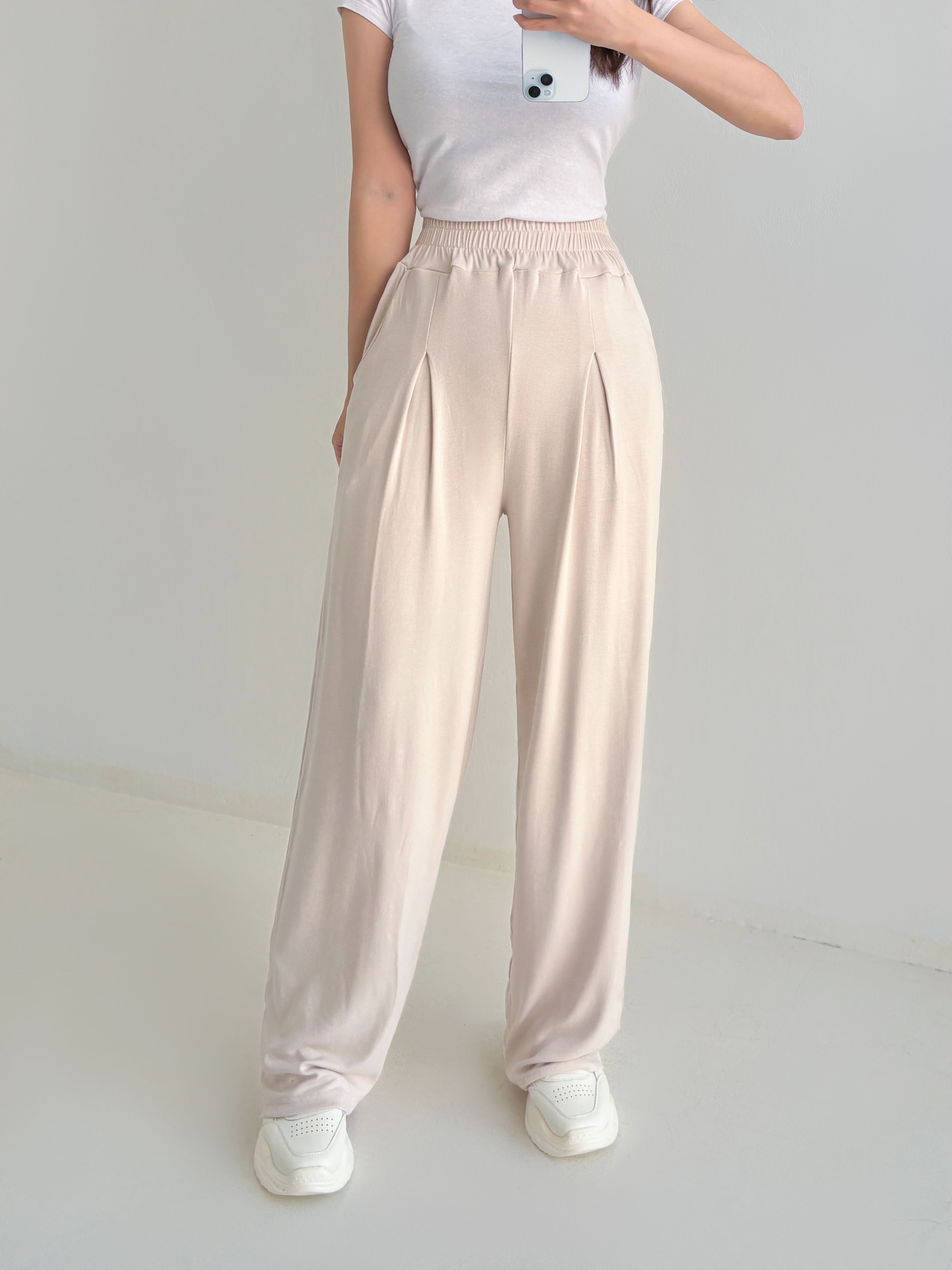 ワンタックウエストゴムワイドパンツ | 詳細画像14