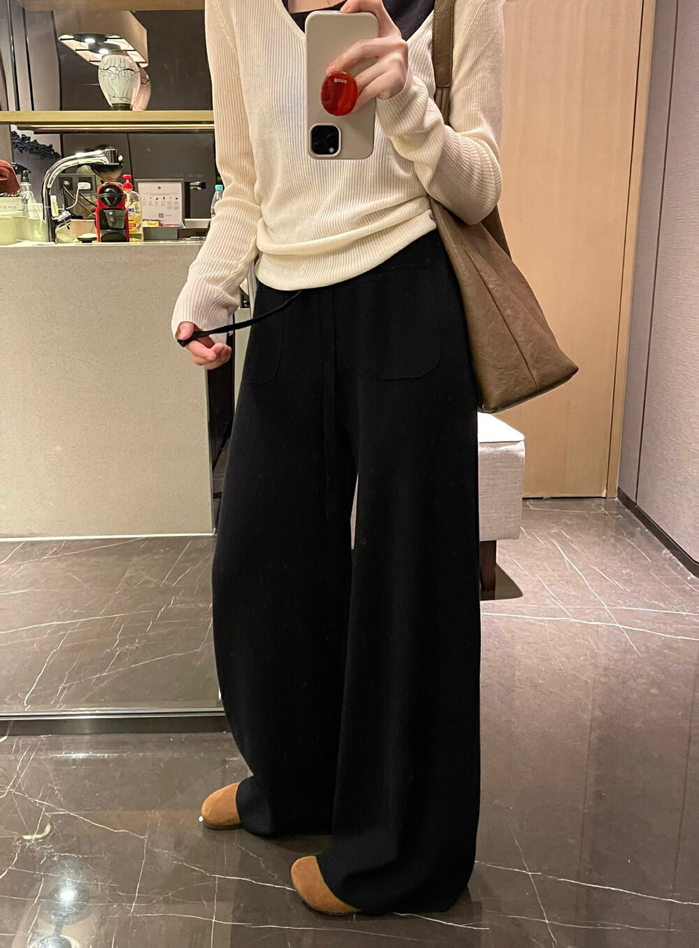 モヘア混ドロストポケットニットパンツ | 詳細画像11