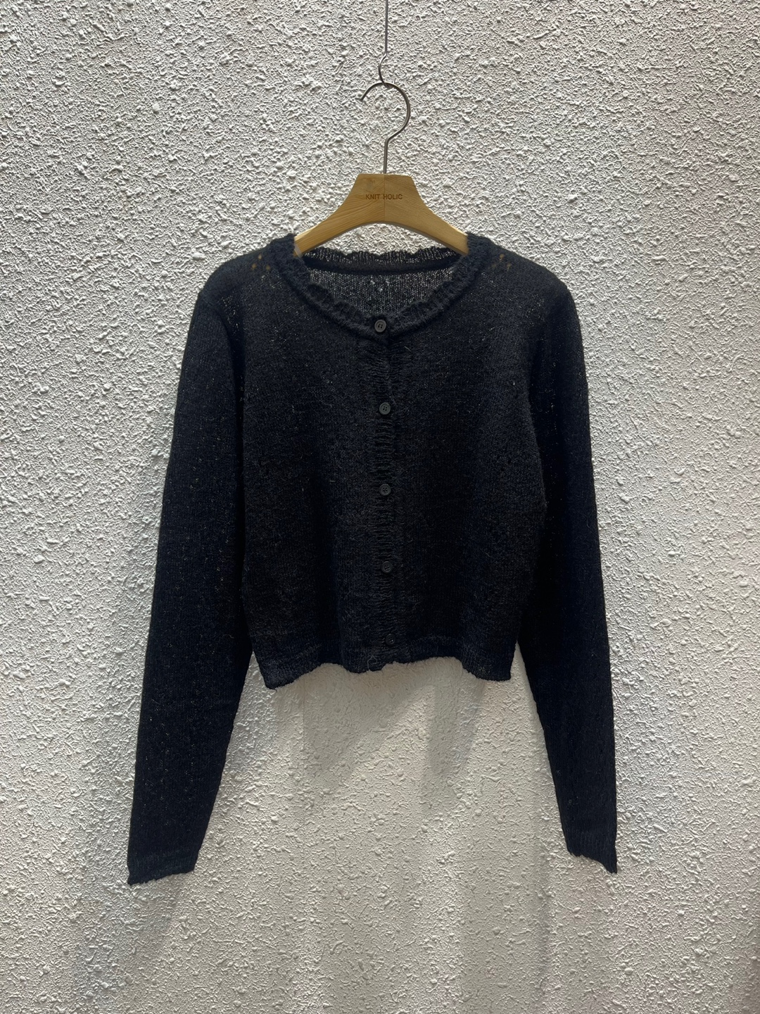 アルパカ混パンチングカーディガン | 詳細画像6