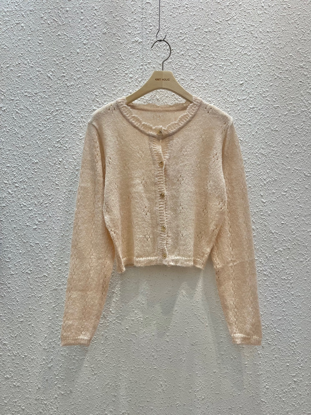 アルパカ混パンチングカーディガン | 詳細画像9