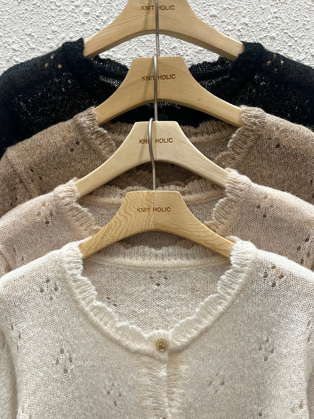 アルパカ混パンチングカーディガン | 詳細画像11