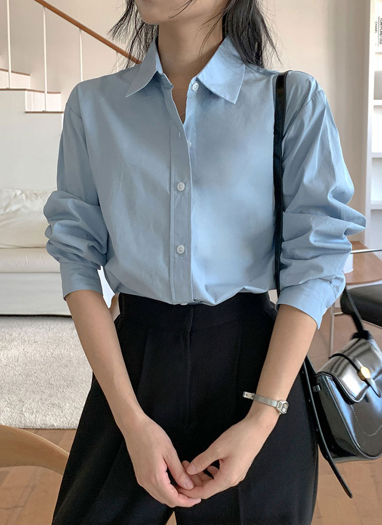ブラウス シャツ コットンベーシックシャツ レディース KOEISTORE ブラウス レディース 春 夏 春夏 黒 シャツ トップス