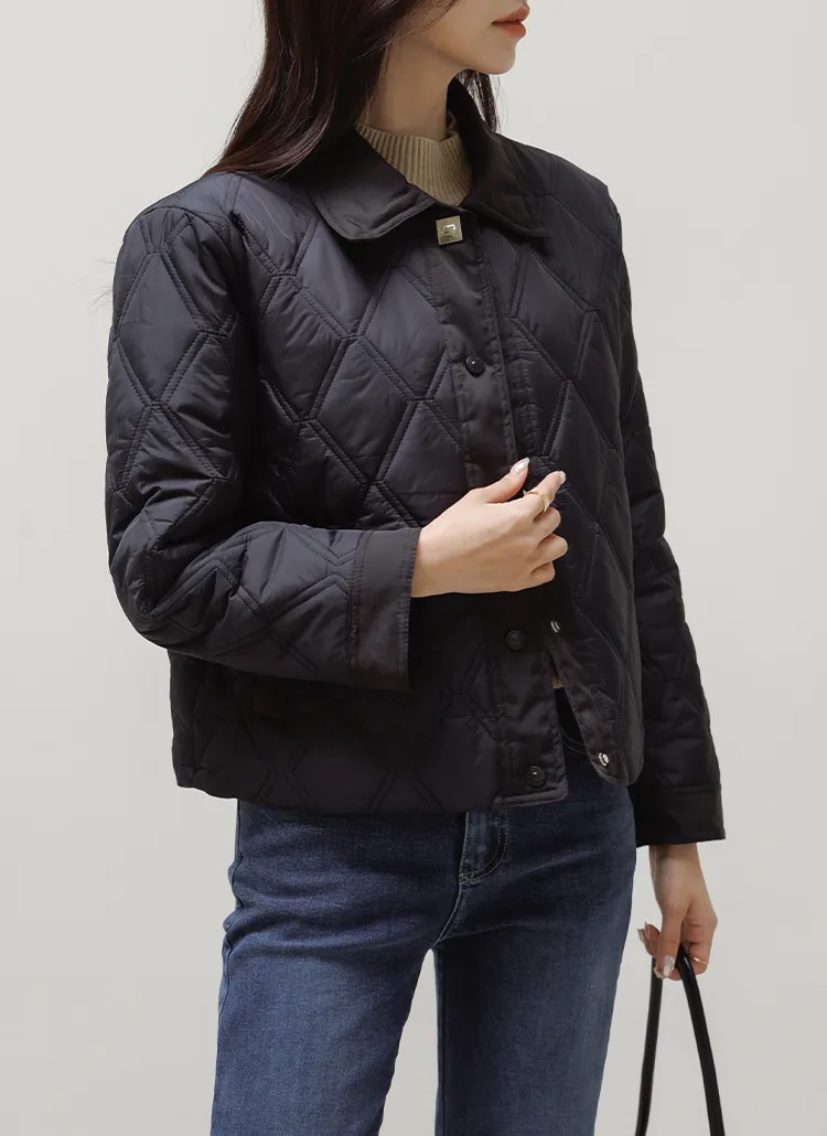 カラーネックキルティングジャケット | KEECHEL | 詳細画像1