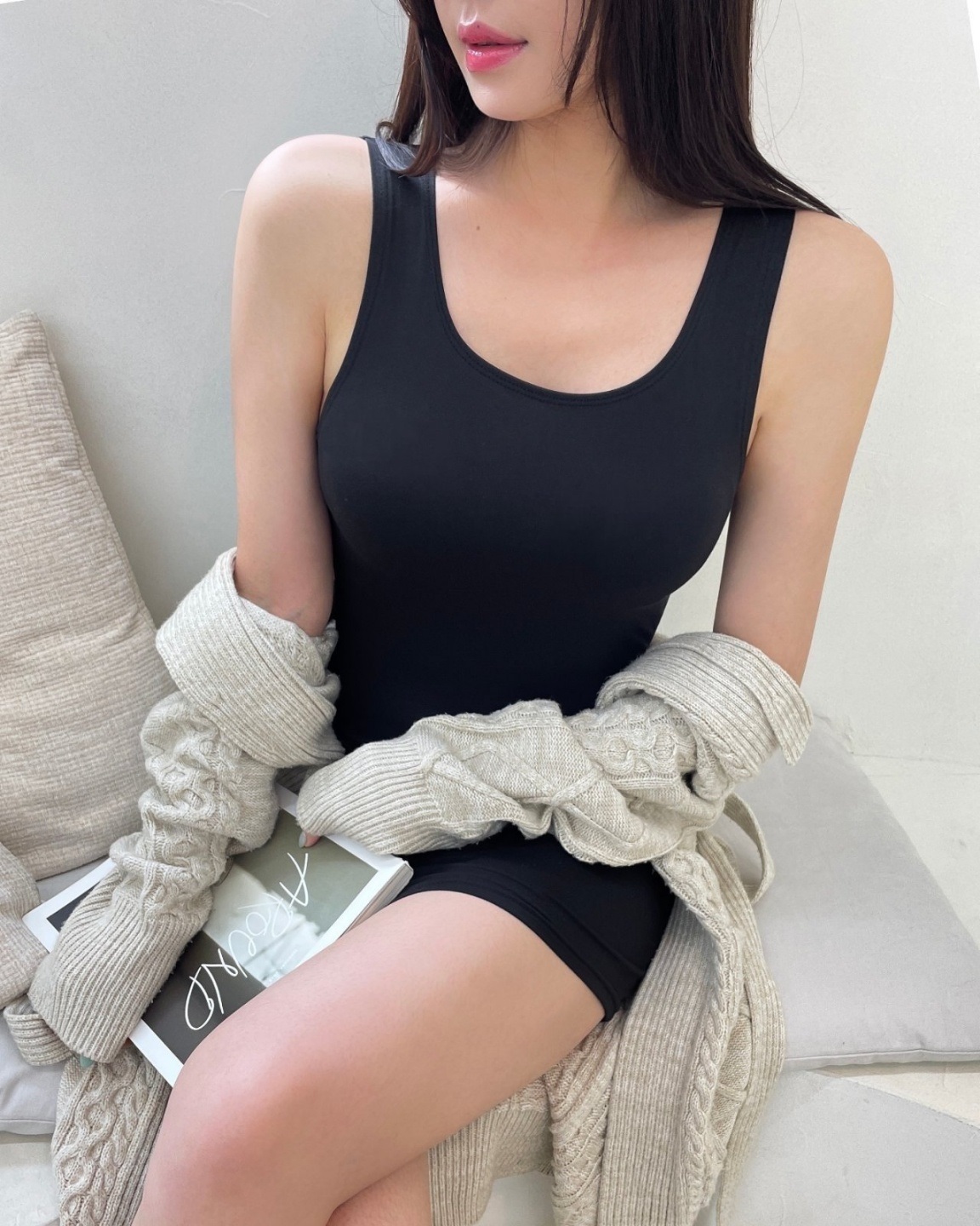 ウォームUネックミニワンピース | 詳細画像15