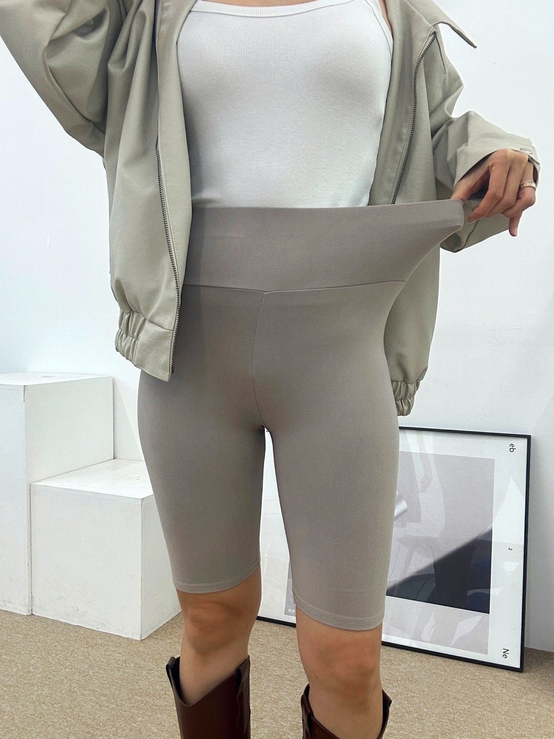 ハイウエストウォーム5分丈レギンス | 詳細画像5