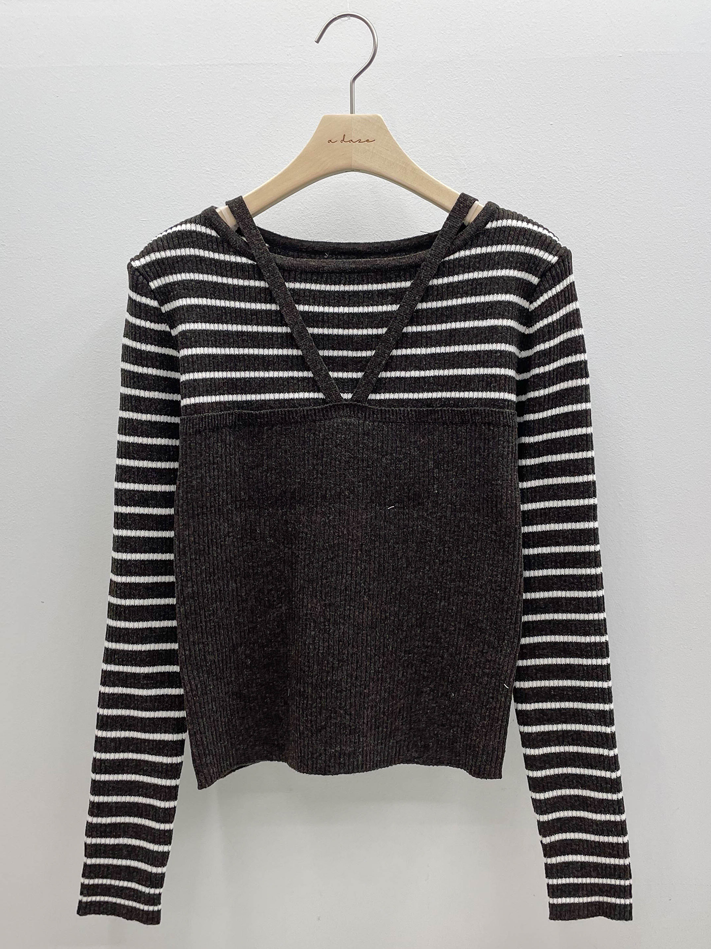 ホルタービスチェレイヤード風ボーダーリブニット | 詳細画像19