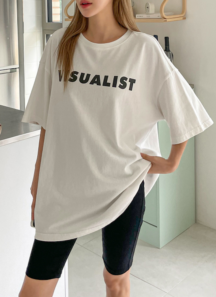 VISUALISTボクシー半袖Tシャツ | レディースファッション通販 - DHOLIC