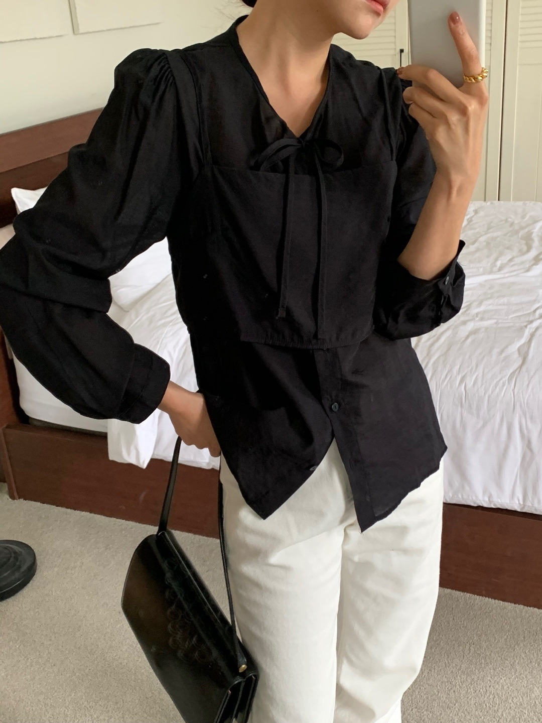 リボンビスチェ&パフブラウスSET | 詳細画像4