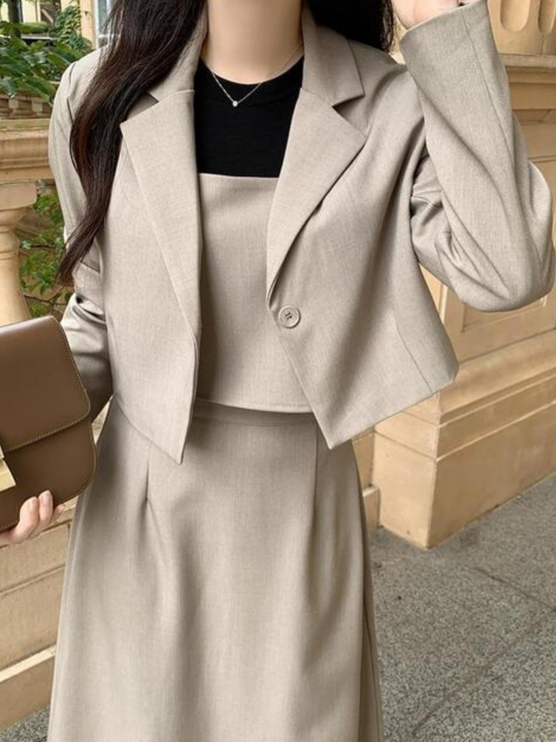 ワンボタンダーツクロップドジャケット | 詳細画像13