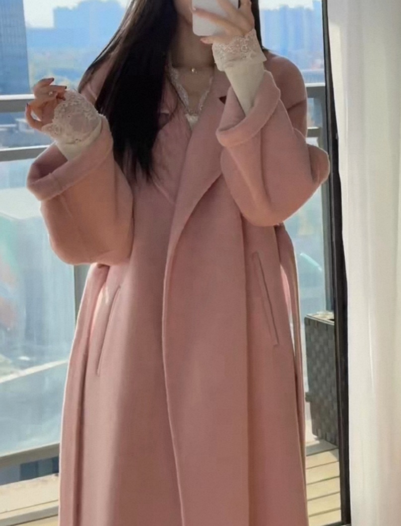 ストラップ付ウールオープンロングコート | 詳細画像19