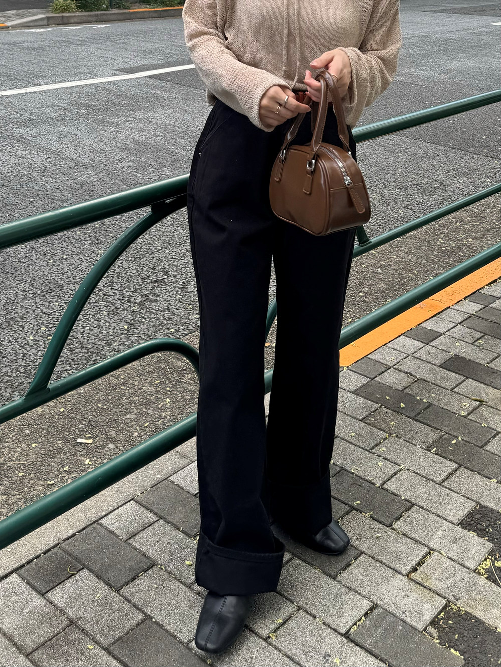 ワイドブラックパンツ | 詳細画像2