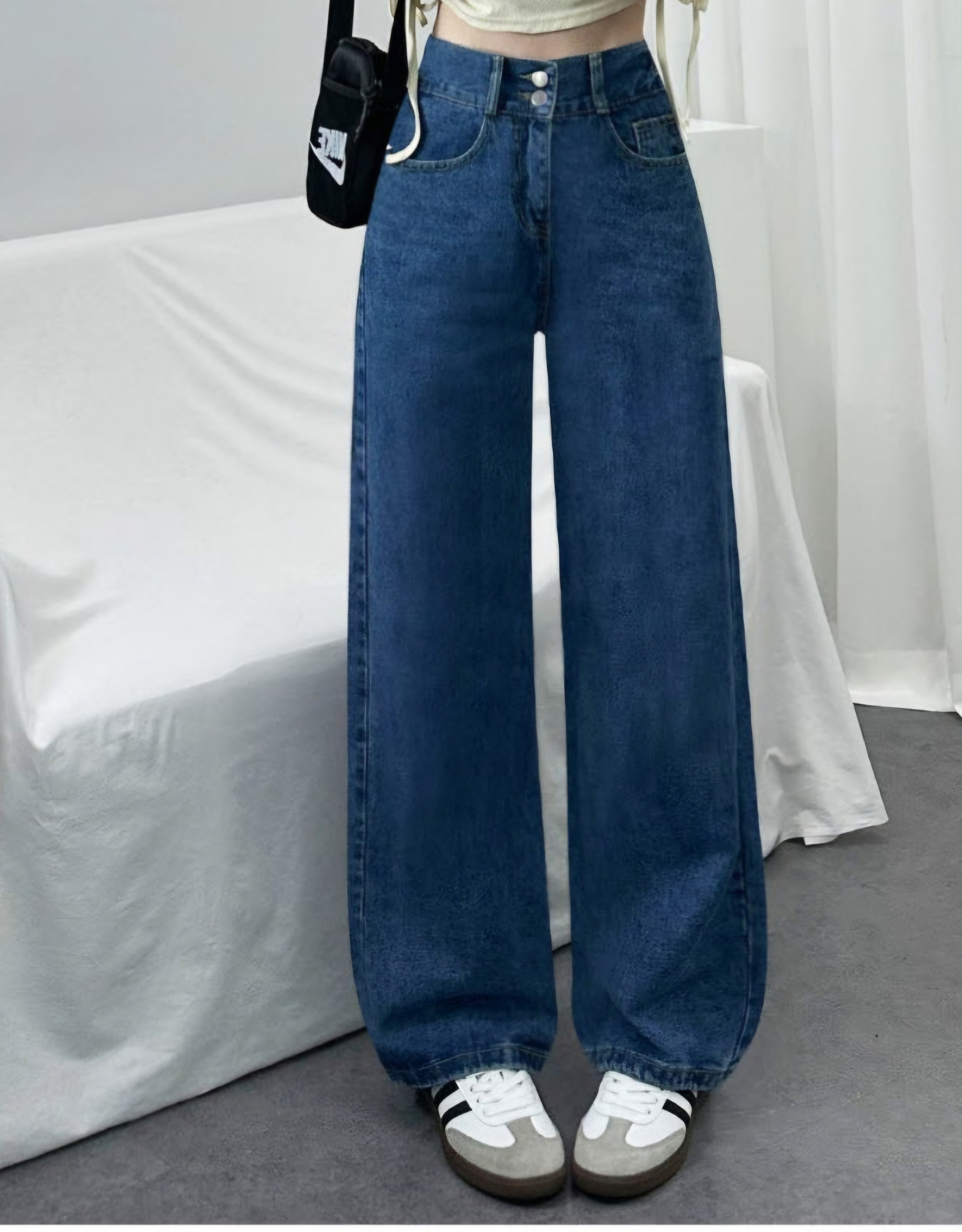 バックゴムツーボタンデニムパンツ | 詳細画像2