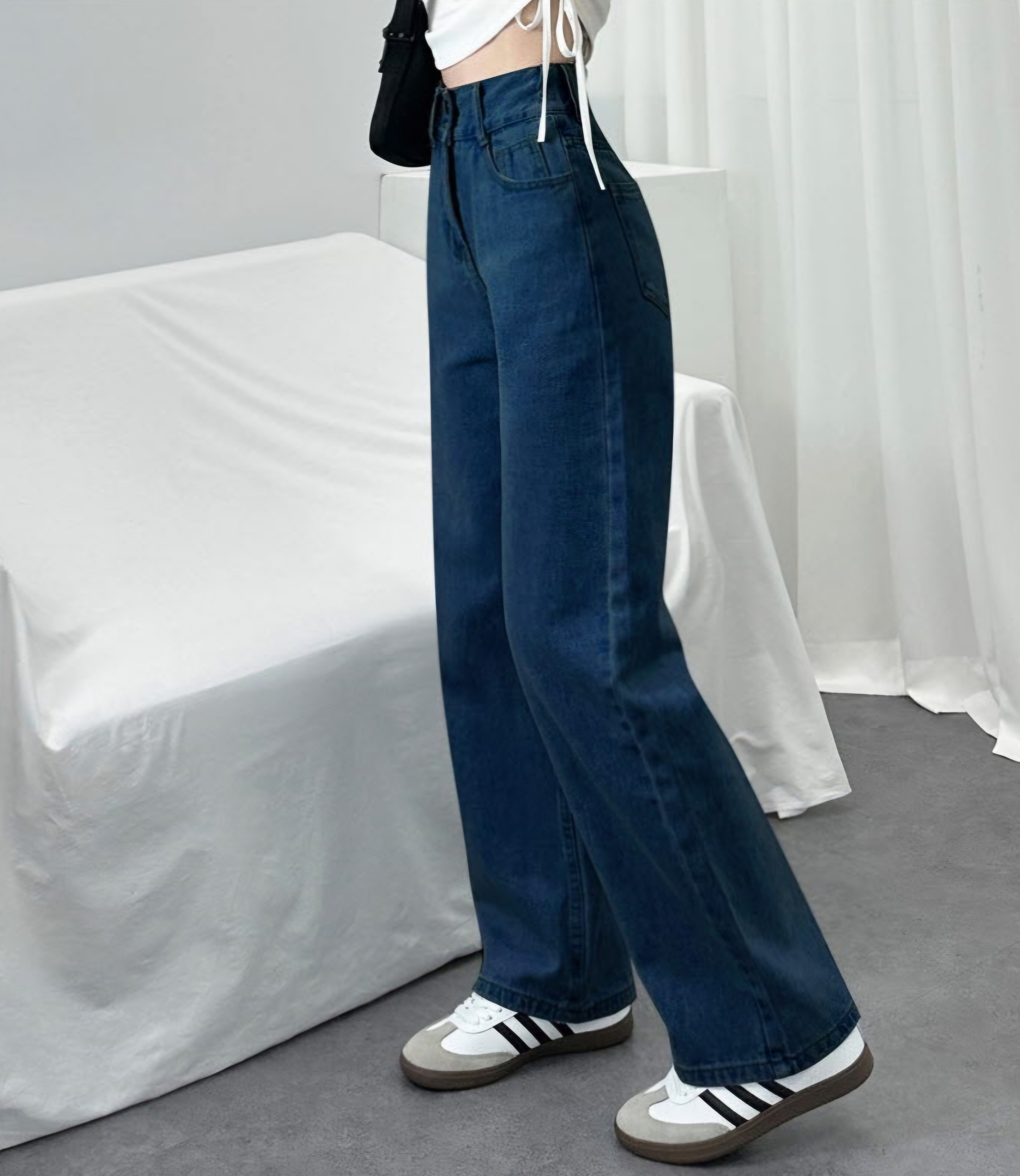 バックゴムツーボタンデニムパンツ | 詳細画像4