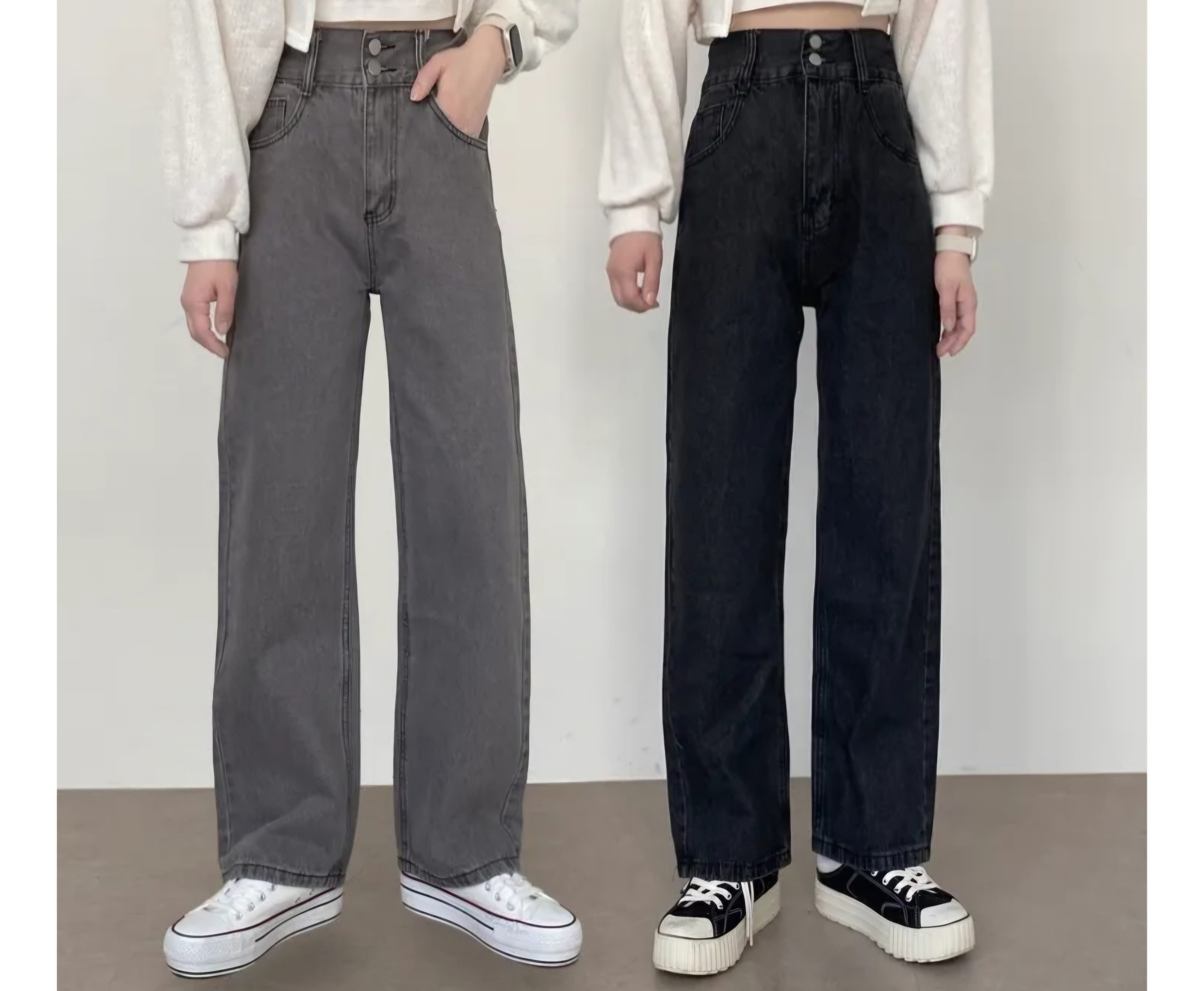 バックゴムツーボタンデニムパンツ | 詳細画像5