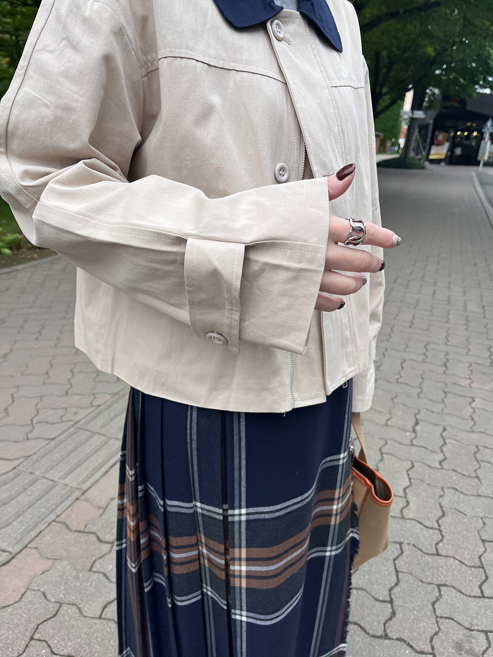 バイカラーショートジャンパー | 詳細画像14