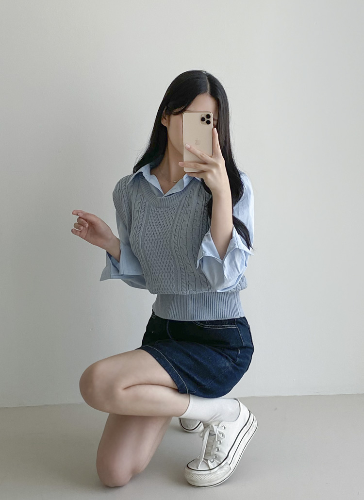 ノンウォッシュディープミニデニムスカート | レディースファッション