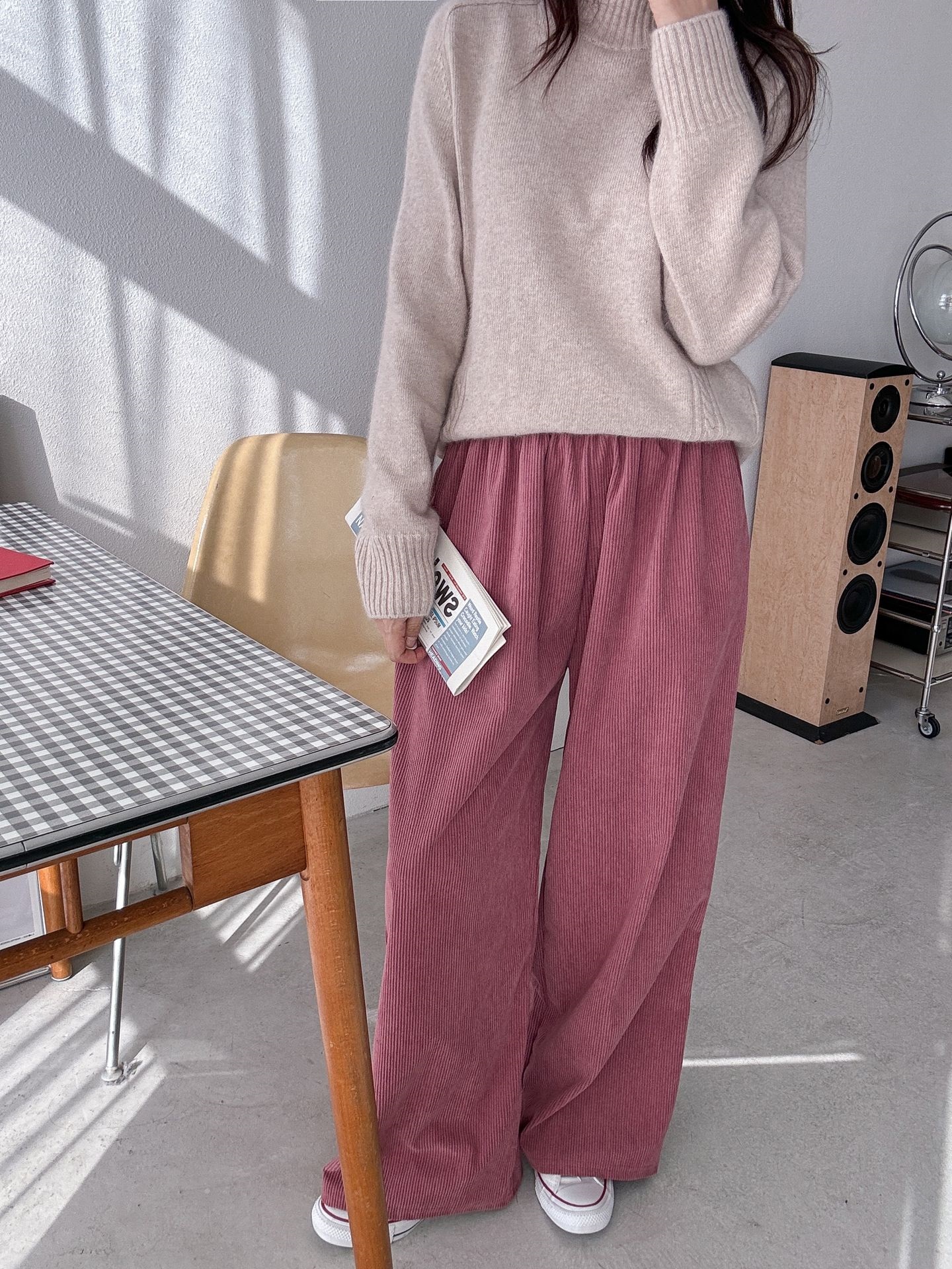 ウエストゴムコーデュロイワイドパンツ | 詳細画像15
