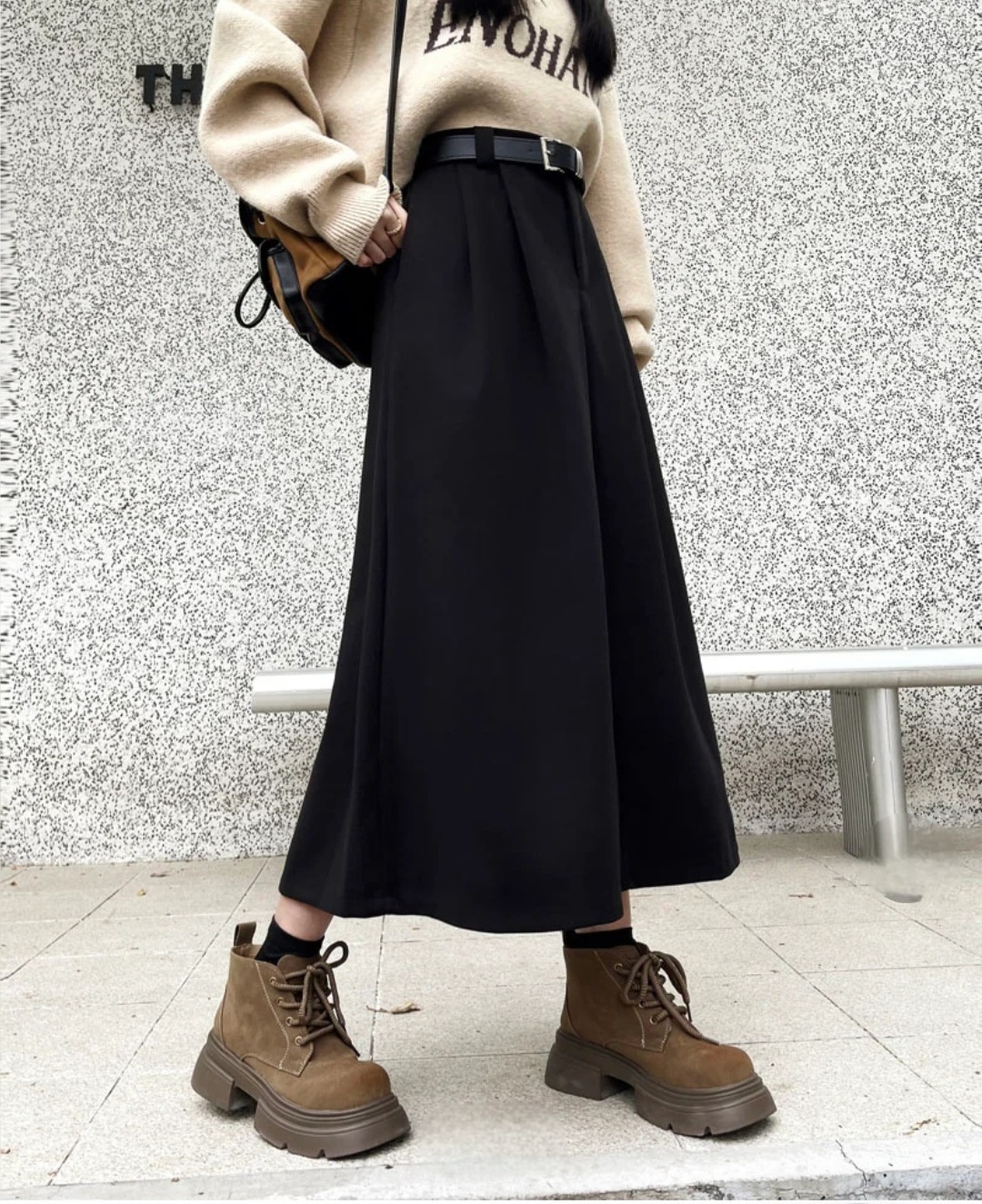 ベルト付サイドポケットタックフレアスカート | 詳細画像9