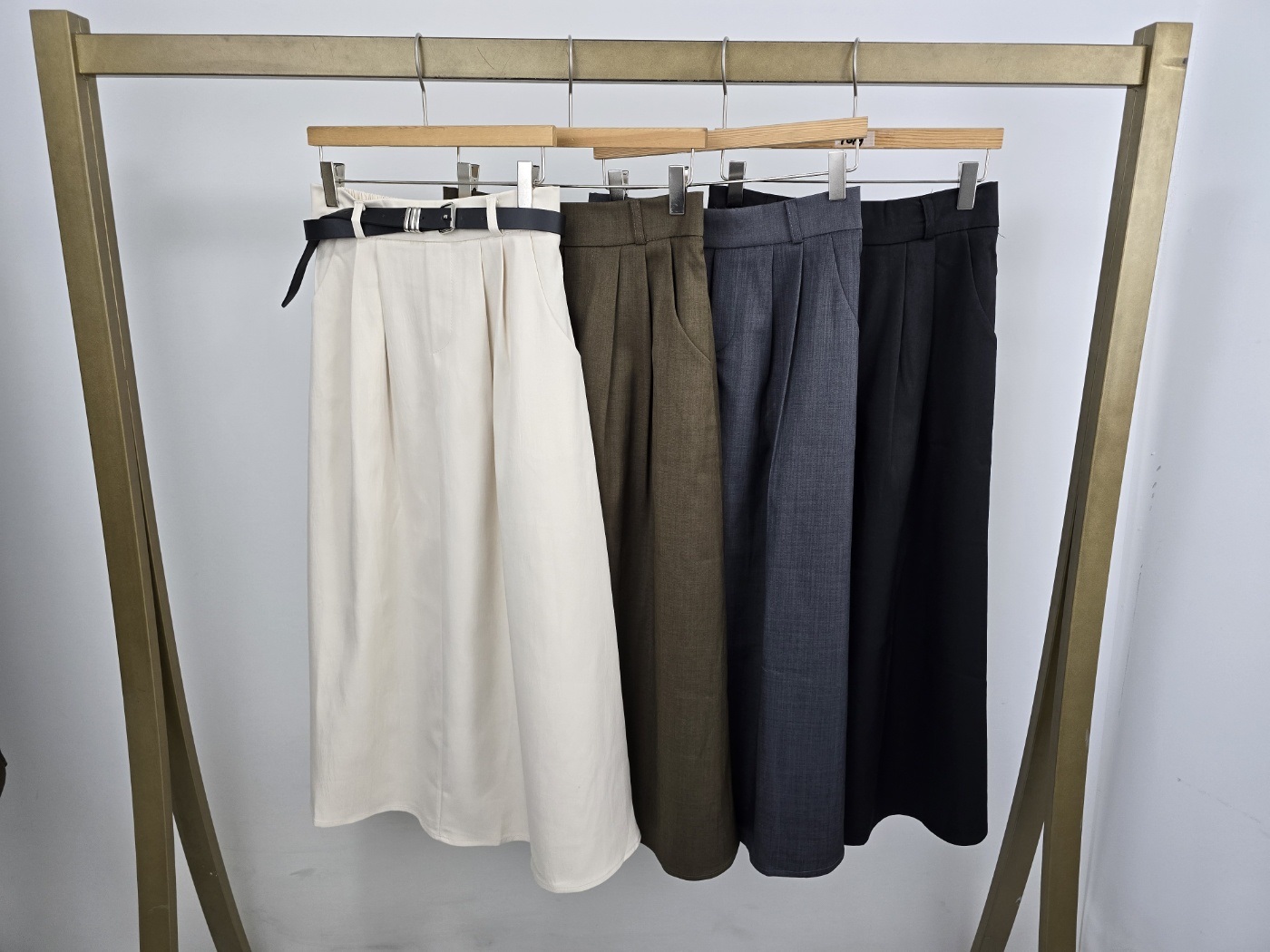 ベルト付サイドポケットタックフレアスカート | 詳細画像10