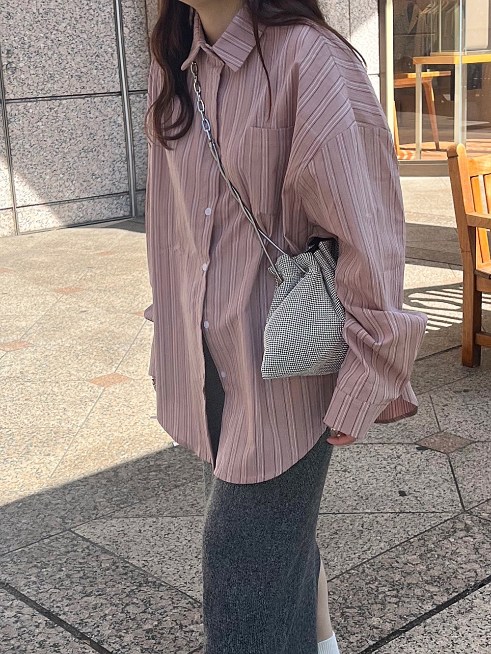 オーバーサイズストライプシャツ | 詳細画像13