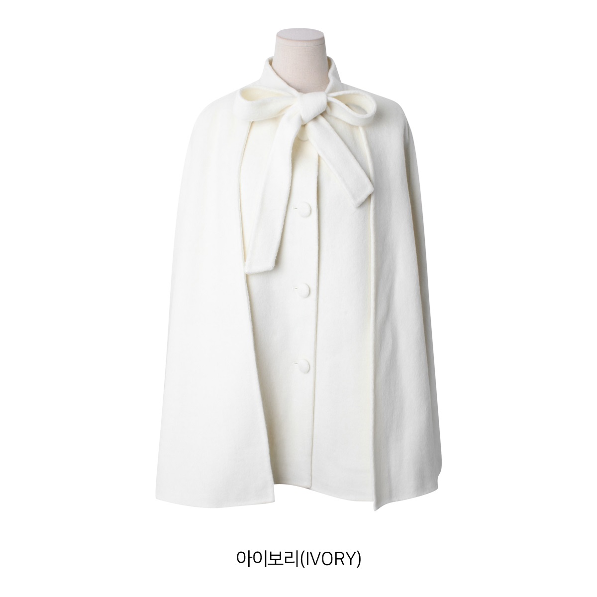 ウール混リボンケープハーフコート | 詳細画像16