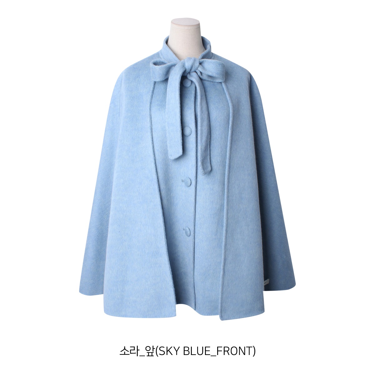 ウール混リボンケープハーフコート | 詳細画像14