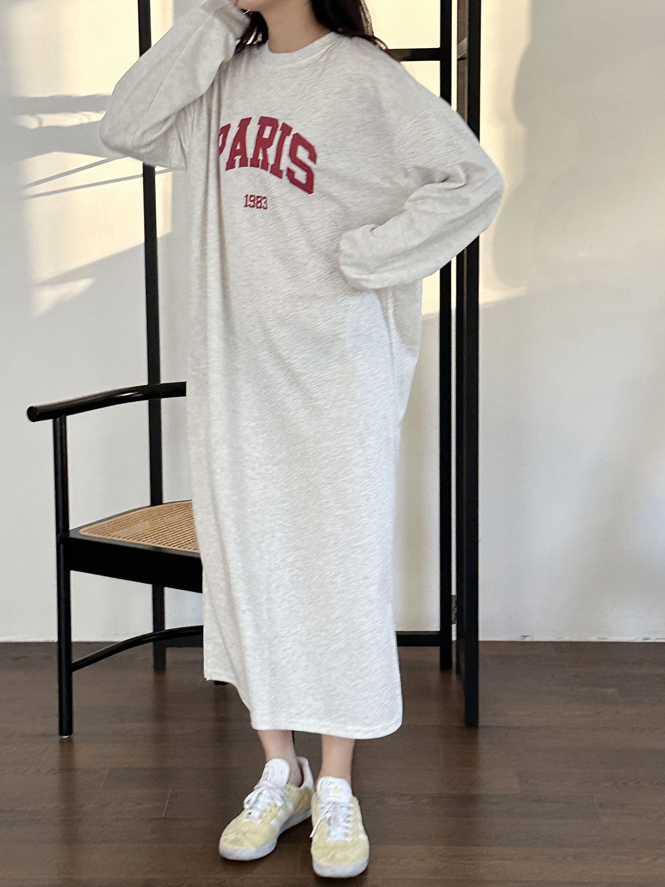 PARISロゴスリットスウェットワンピース | 詳細画像8