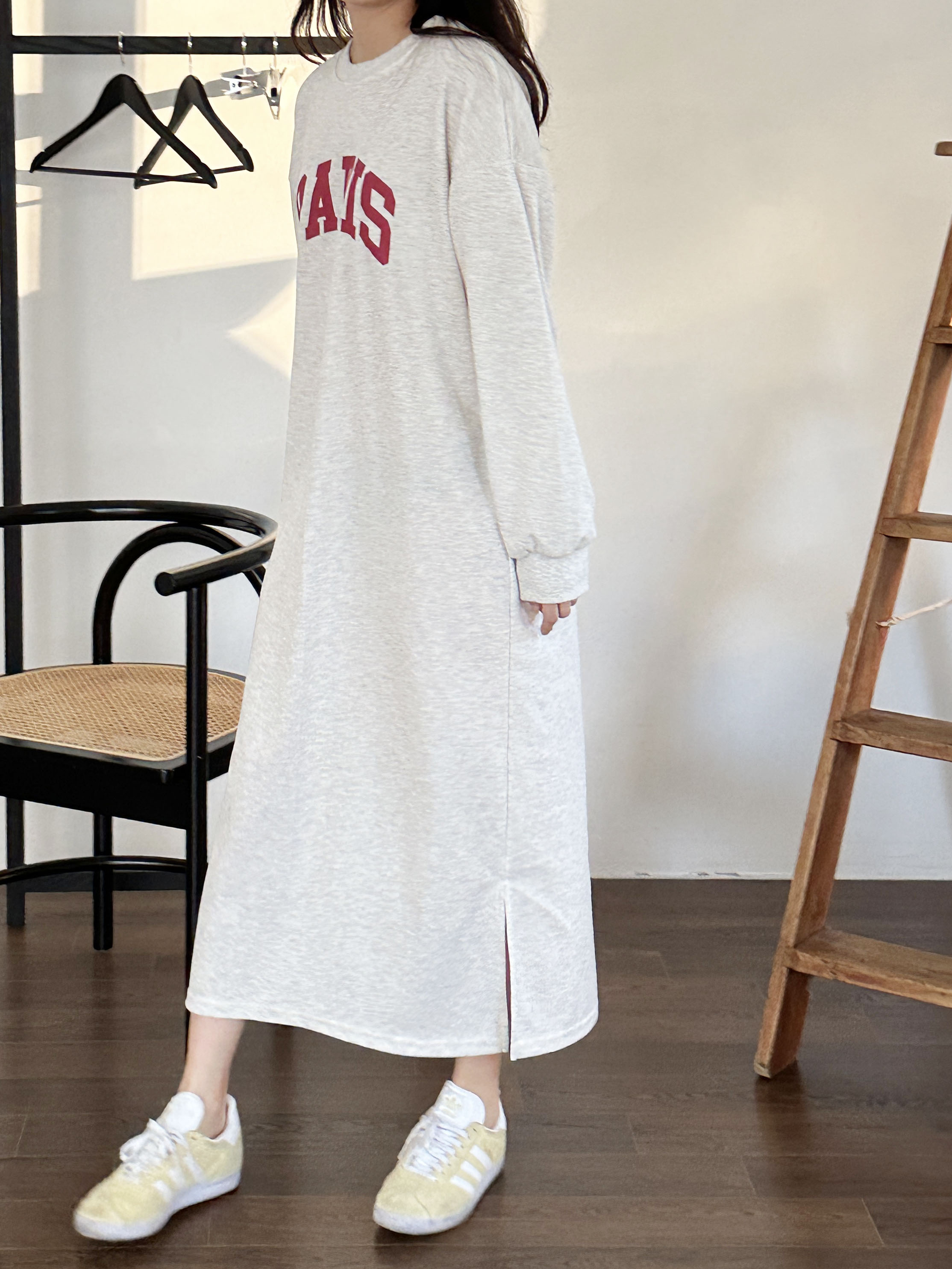 PARISロゴスリットスウェットワンピース | 詳細画像9