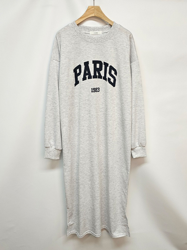 PARISロゴスリットスウェットワンピース | 詳細画像11