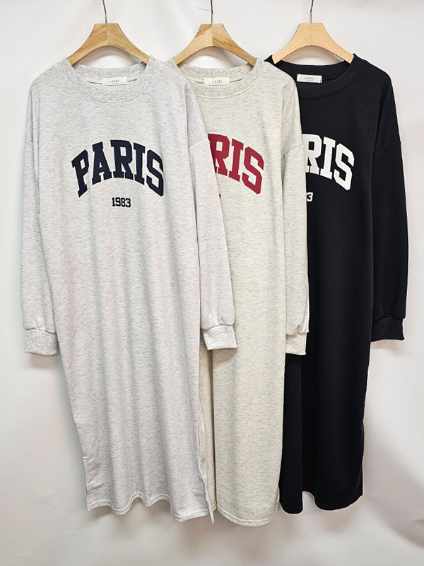 PARISロゴスリットスウェットワンピース | 詳細画像14