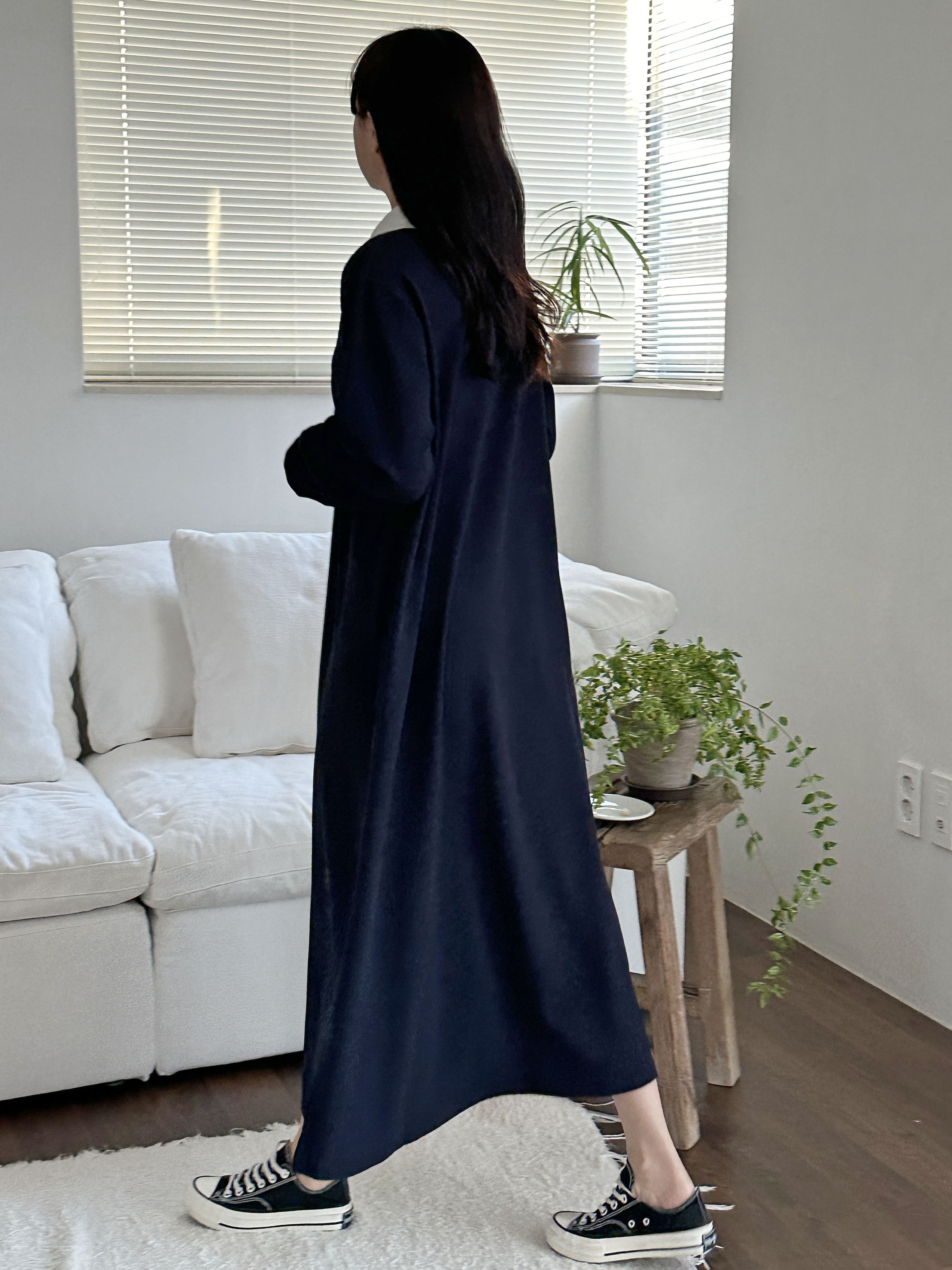 配色スキッパールーズワンピース | 詳細画像10