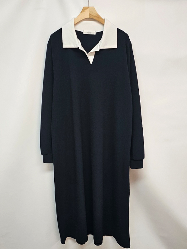 配色スキッパールーズワンピース | 詳細画像14